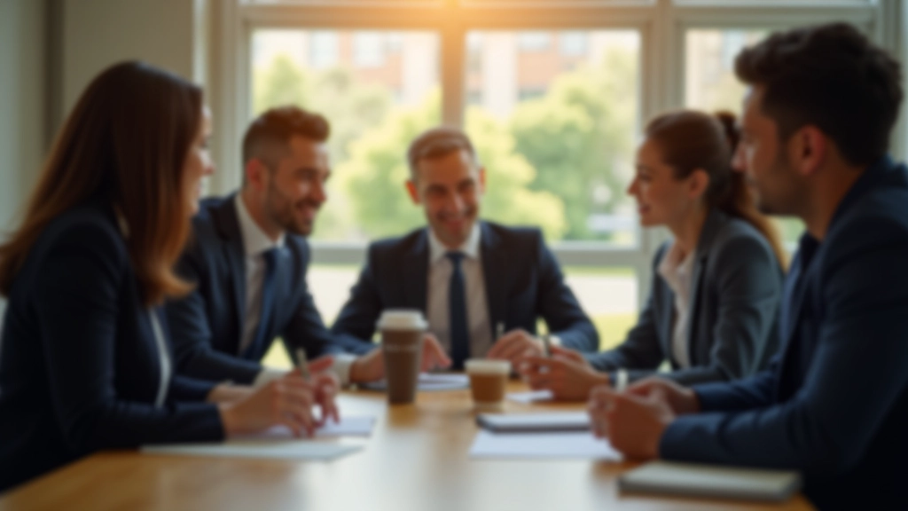 Leadership team in discussion